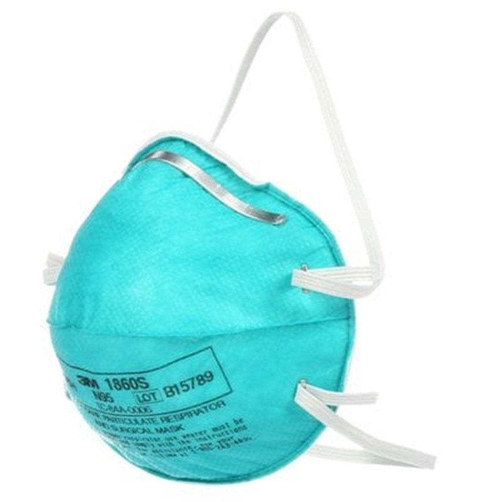 Respirator Mask Cupped & Surgical Turquoise N95/P2 Small B20 1860S