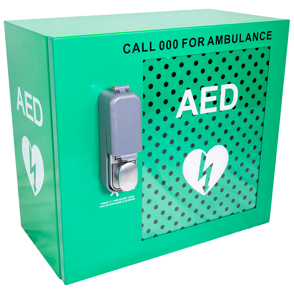 Custom Alarmed Outdoor AED Cabinet with Lock 48 x 47 x 31cm