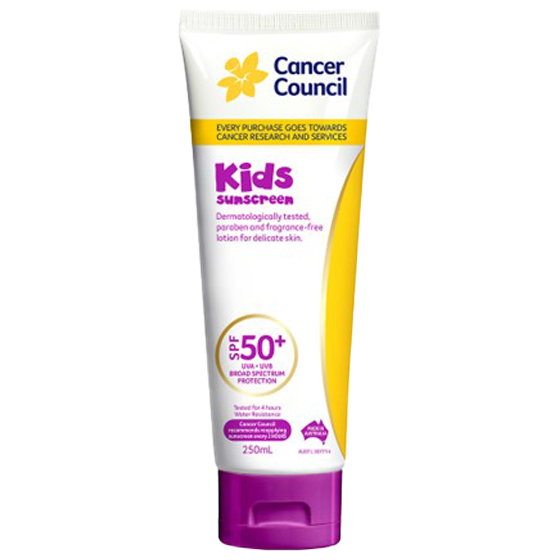 CANCER COUNCIL SPF50+ Kids Sunscreen Tube 250mL