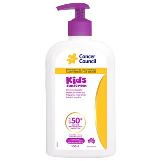 CANCER COUNCIL SPF50+ Kids Sunscreen Pump 500mL