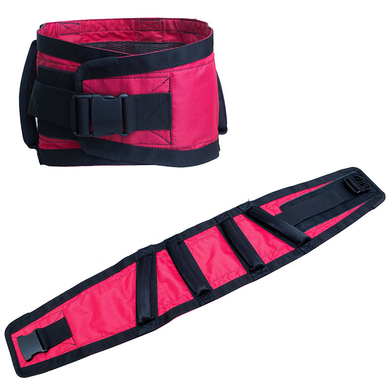 Walking Belt Unpadded with Velcro &amp; Nylon Buckle - Small (Red)